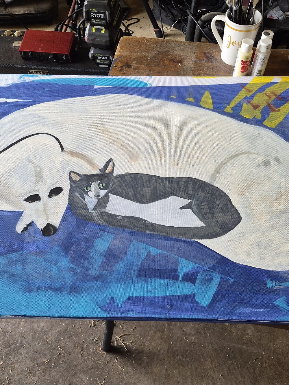 Customized Pet Portraits By @DoctorStefani & Peace Garden Designs